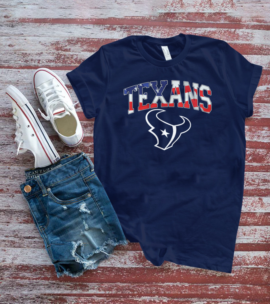 Texans American Flag T-Shirt