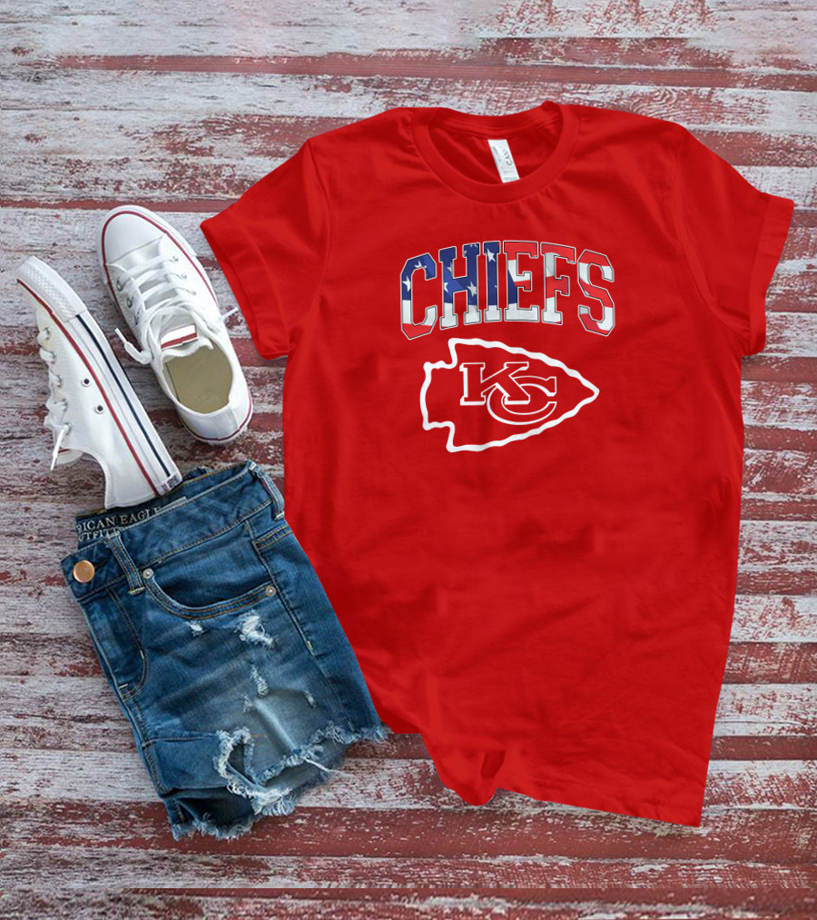 Chiefs Kc Kansas City American Flag T-Shirt