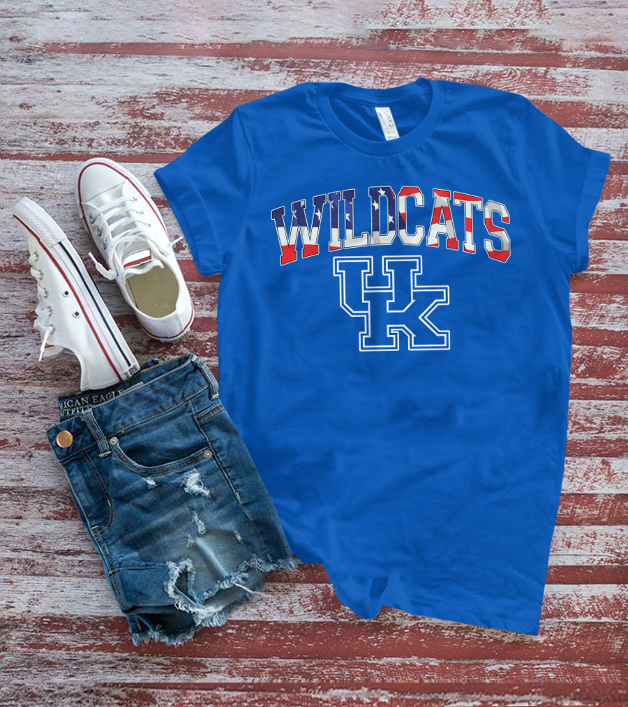 WILDCATS UK American Flag T-Shirt