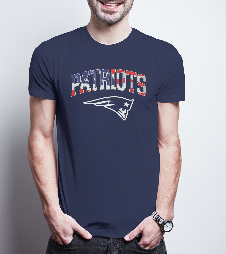 Patriots American Flag New England Patriots T-Shirt