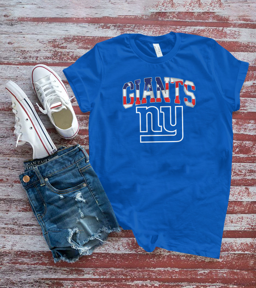 New York Giants American Flag NY T-Shirt