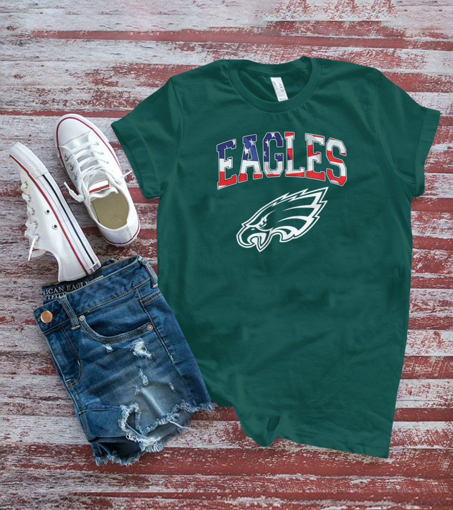 Eagles American Flag Philadelphia T-Shirt