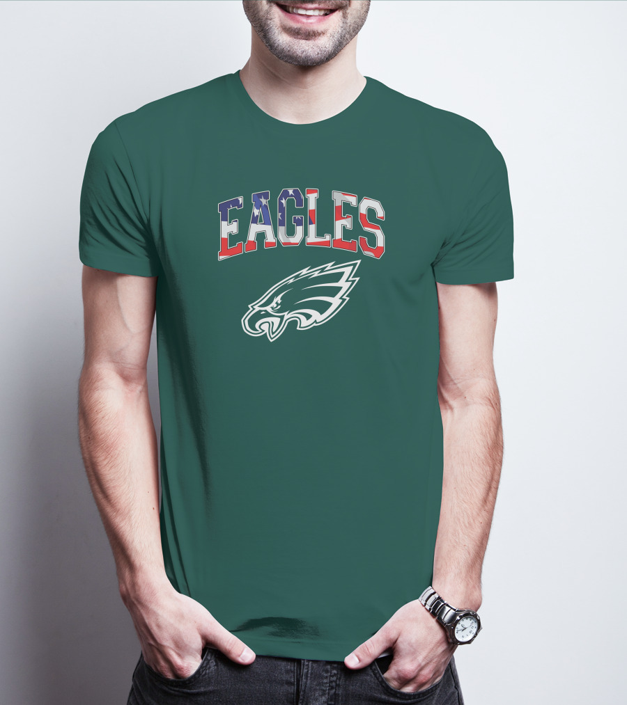 Eagles American Flag Philadelphia T-Shirt