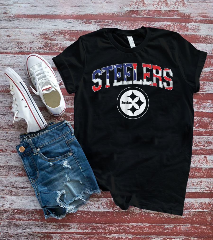 Steelers American Flag Pittsburgh Steelers T-Shirt