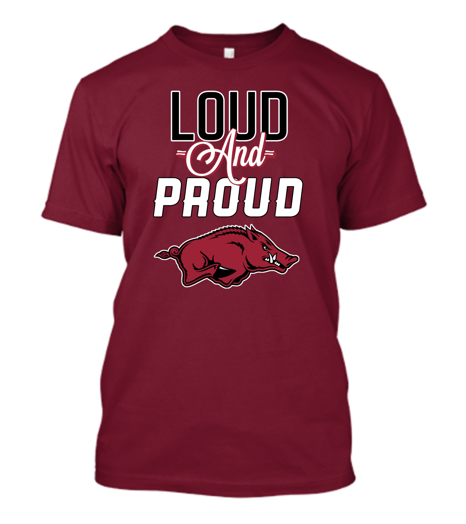 Arkansas Razorbacks Loud And Proud Wild Hog T-Shirt