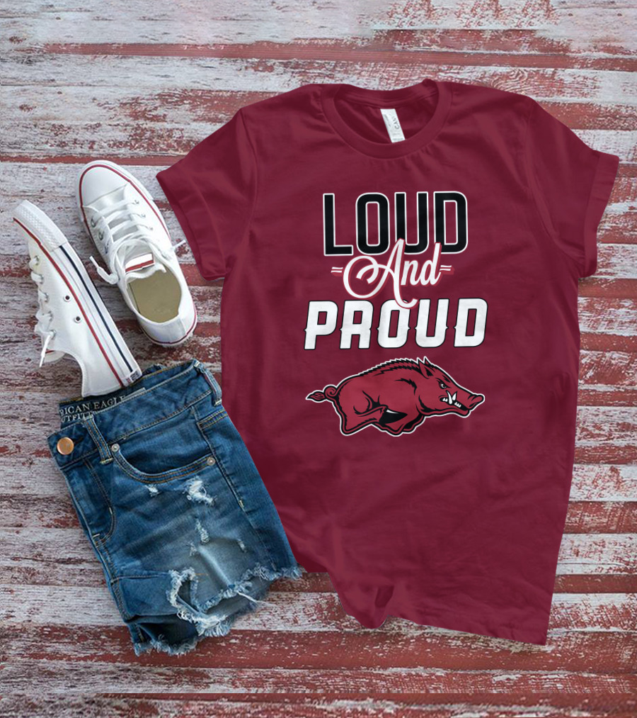 Arkansas Razorbacks Loud And Proud Wild Hog T-Shirt