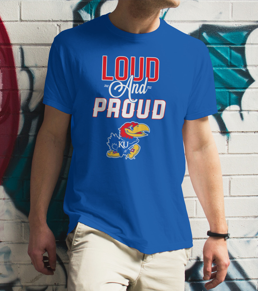 Kansas Jayhawks Loud And Proud KU Jayhawk T-Shirt