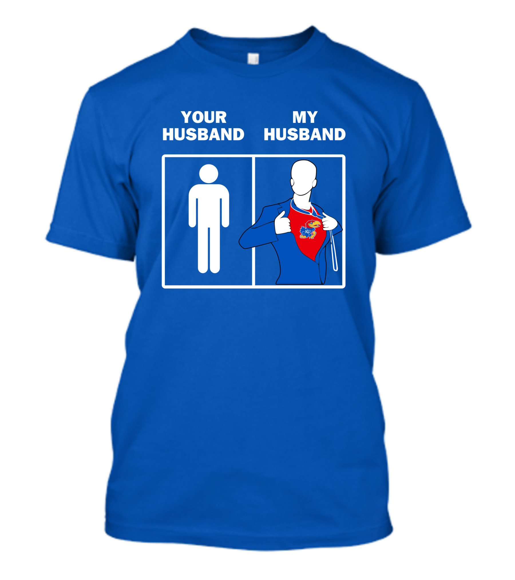 Kansas Jayhawks Your Husband My Husband Super Fan T-Shirt