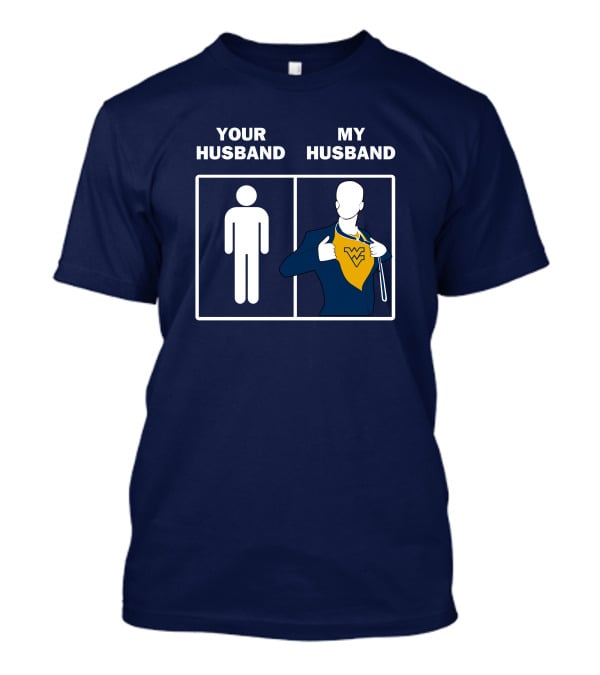 WVM Your Husband My Husband WV Logo Superman T-Shirt