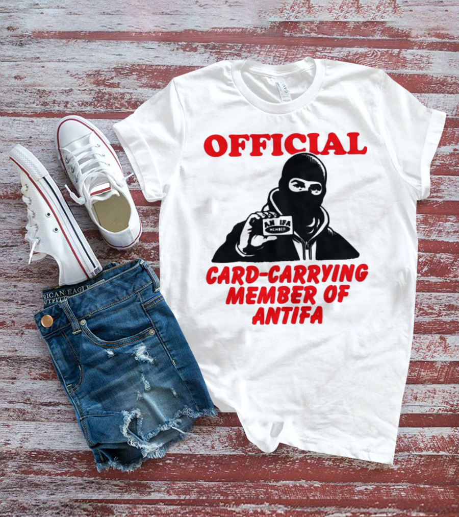 Official Card-Carrying Member Of Antifa T-Shirt