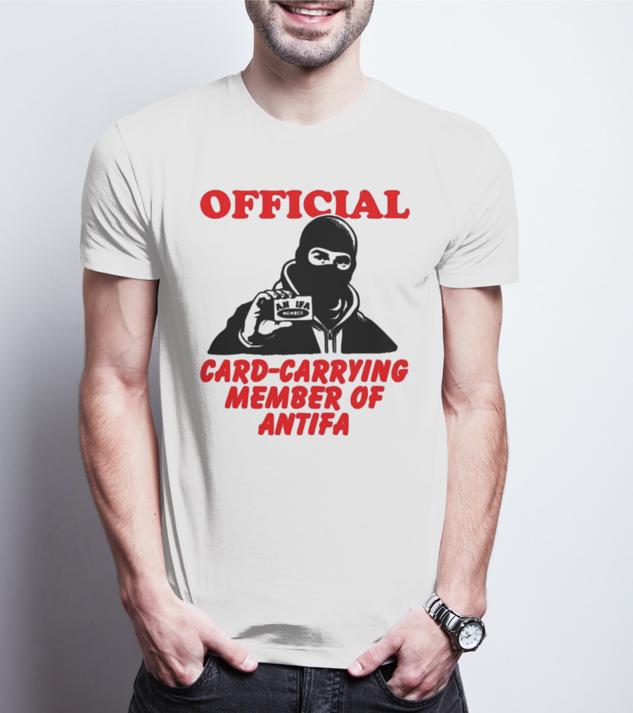 Official Card-Carrying Member Of Antifa T-Shirt