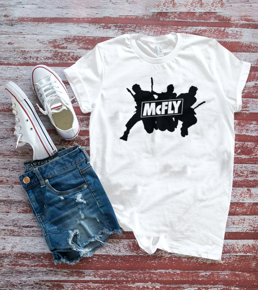 Mcfly Busted Comic Vs Battle Iconic Marteee Fan Collaboration T-Shirt