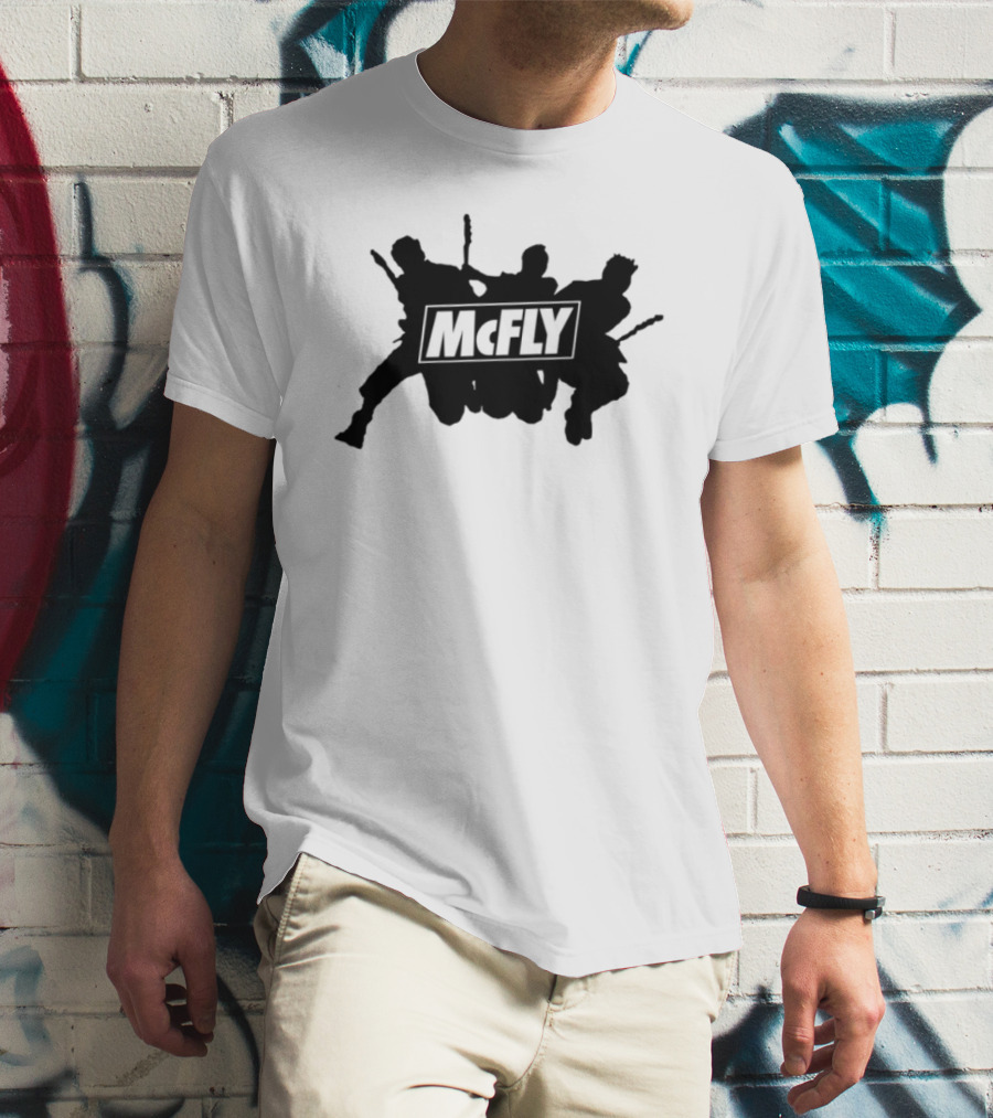 Mcfly Busted Comic Vs Battle Iconic Marteee Fan Collaboration T-Shirt