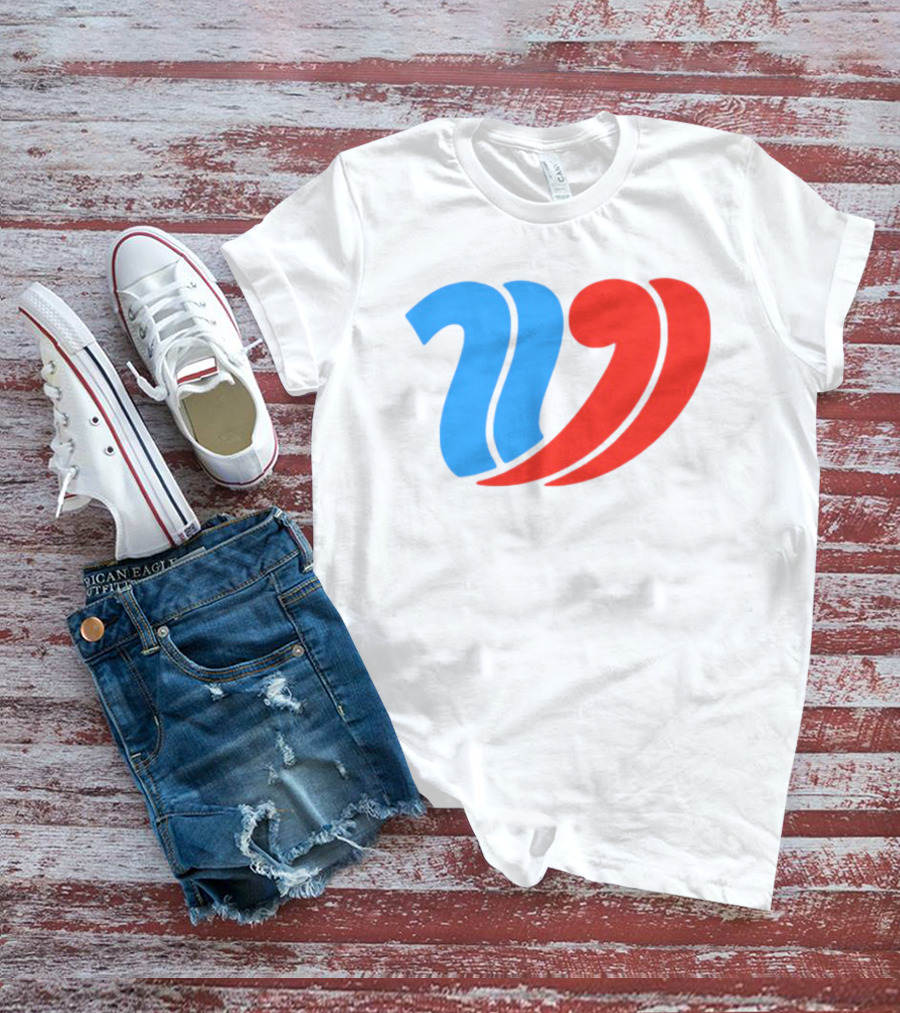 Vulfansa Blue Red Stylized W Icon T-Shirt