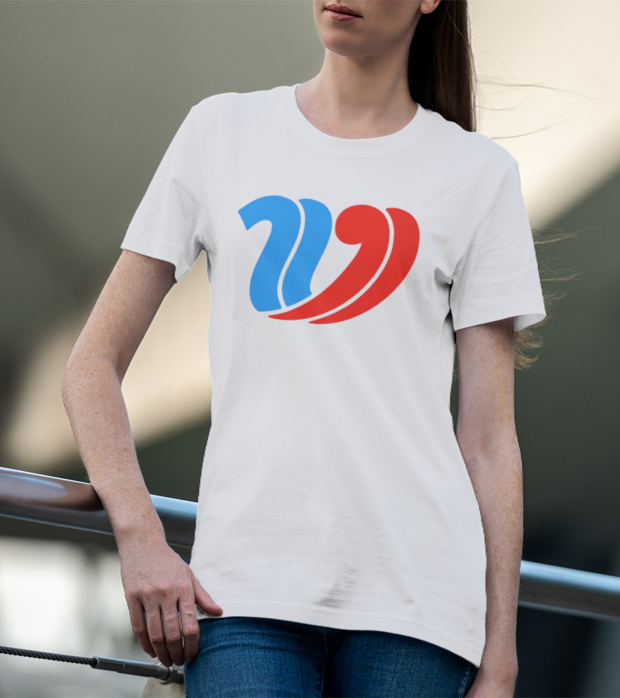 Vulfansa Blue Red Stylized W Icon T-Shirt