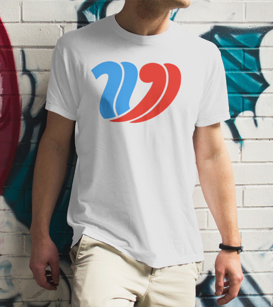 Vulfansa Blue Red Stylized W Icon T-Shirt