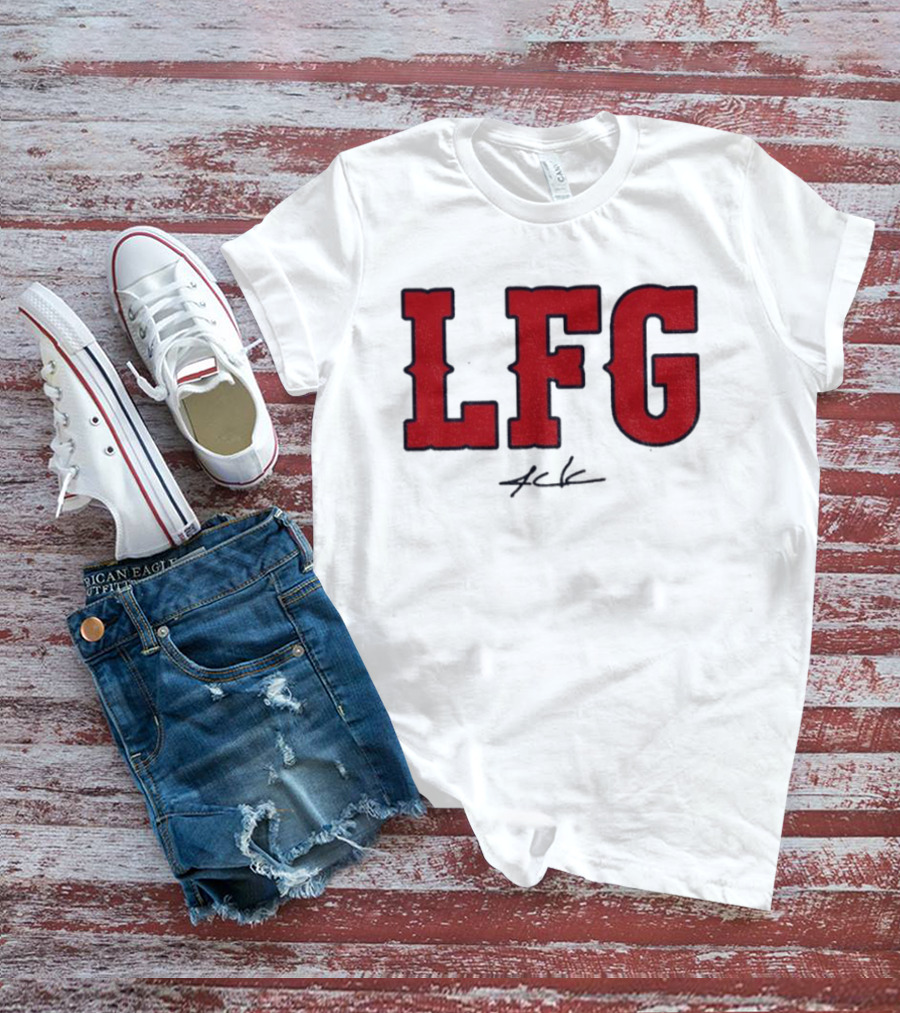 Alex Cora LFG Boston Red Sox October Baseball Signature T-Shirt