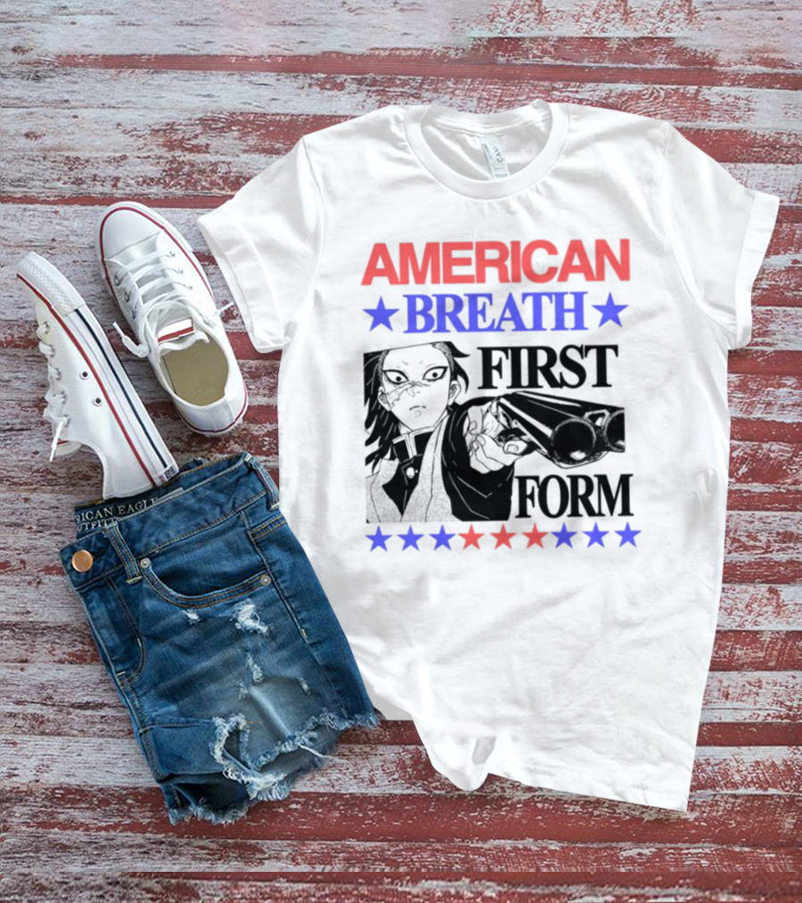 Hoshis American Breath First Form Stars Banner T-Shirt