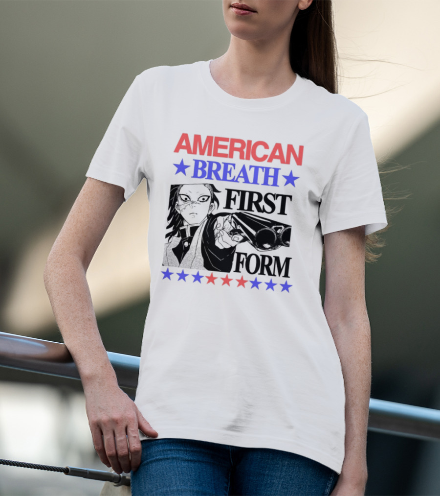 Hoshis American Breath First Form Stars Banner T-Shirt