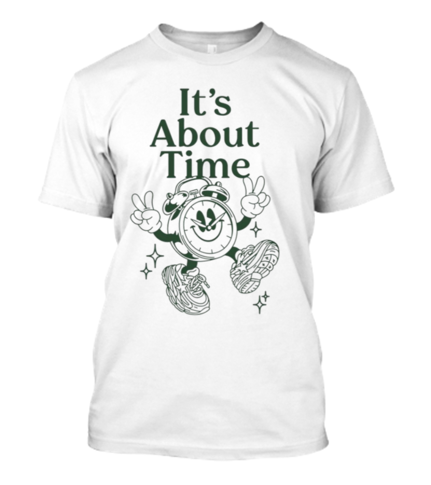 It's About Time Happy Peace Signs Sparkles T-Shirt