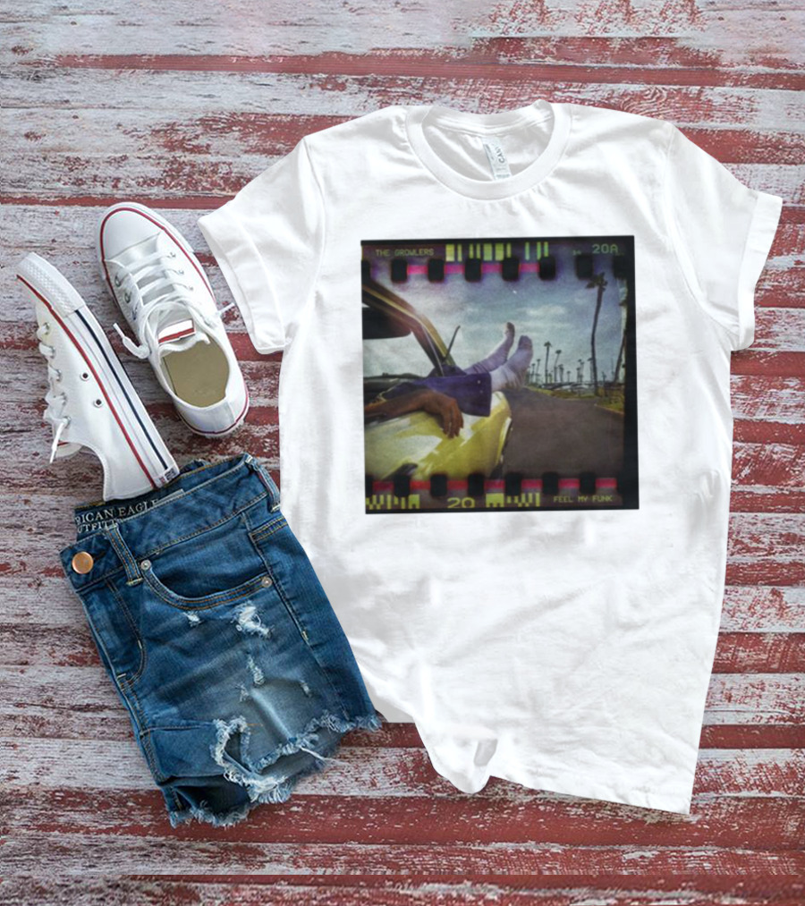 The Growlers Feel My Funk Vintage Filmstrip Car Ride Palms T-Shirt