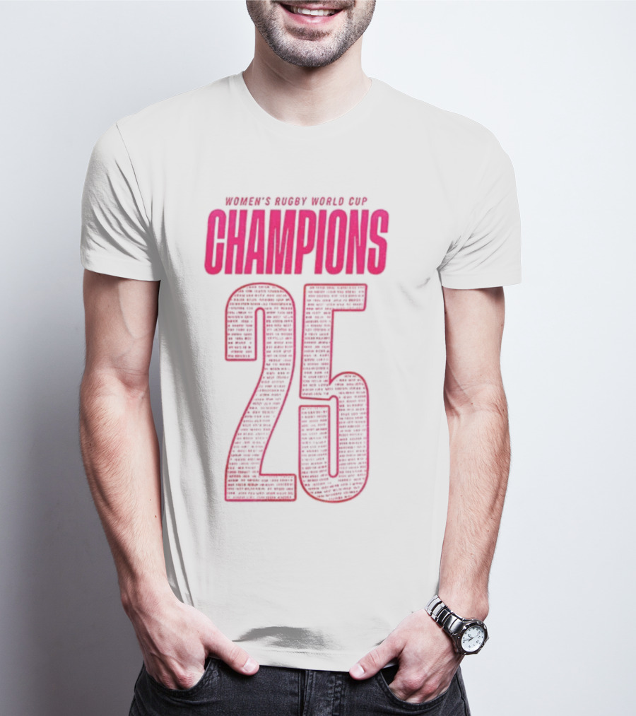 England Women Rugby World Cup Champions 25 T-Shirt