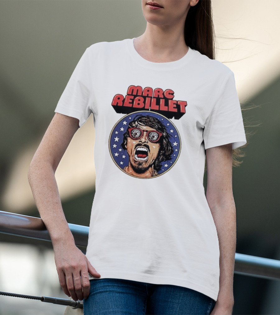 Marc Rebillet North America Tour 2025 Retro Stars Sunglasses Head T-Shirt