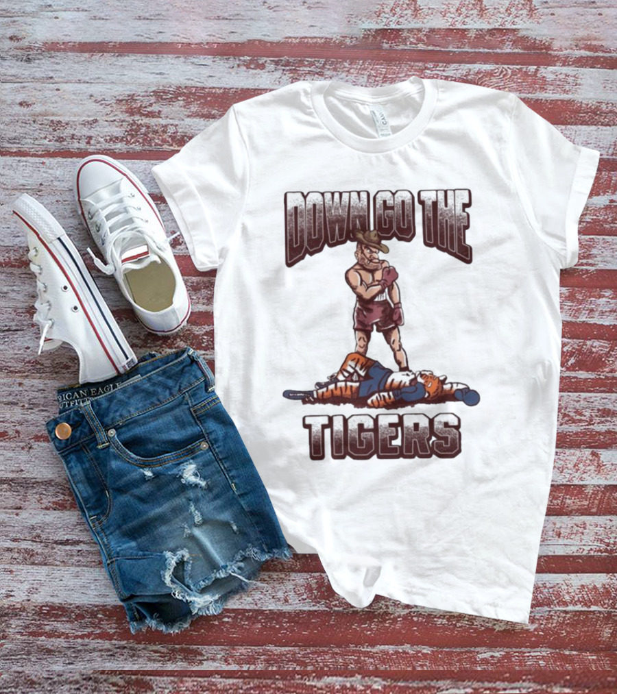 Texas A&M Aggies Down Go The Auburn Tigers 2025 T-Shirt