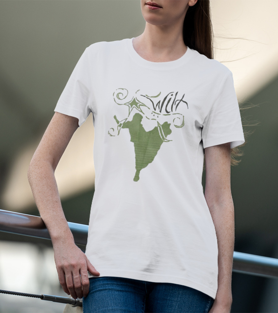 Wilt Fall Tour 2025 Dates Supporting Taylor Acorn Headline Show Swirl Green Silhouette T-Shirt