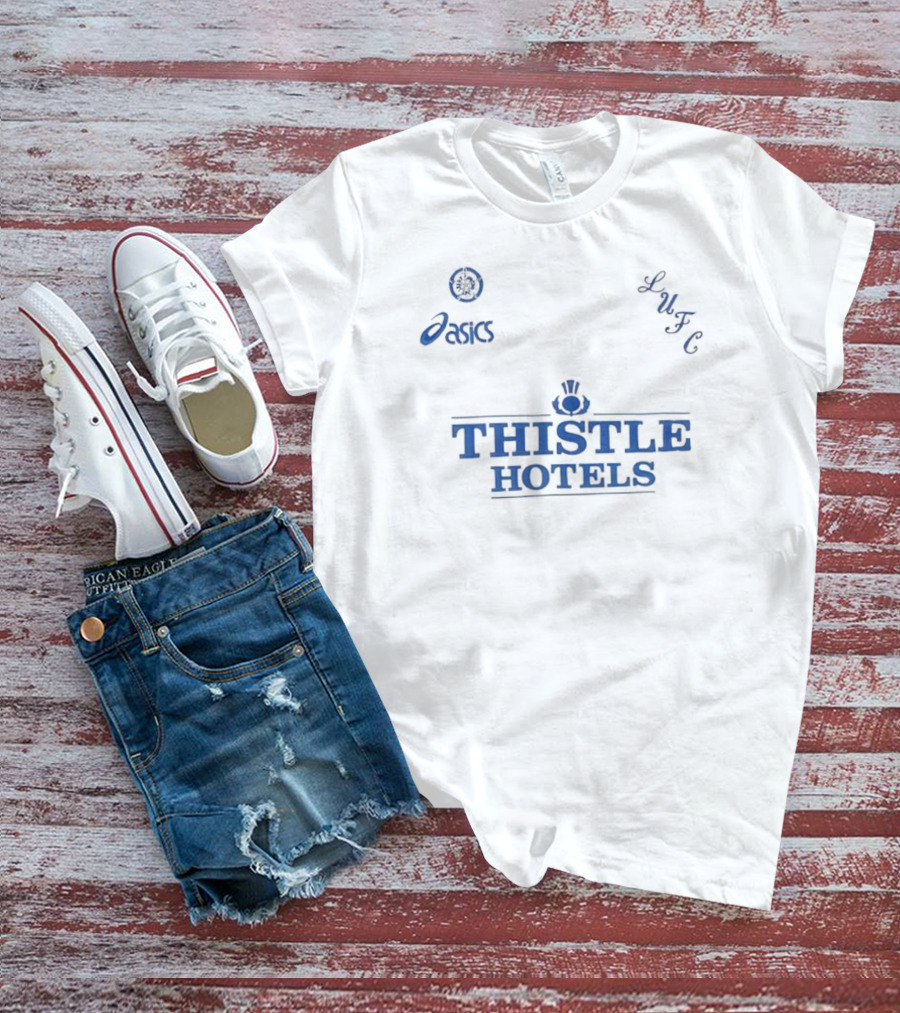 Leeds United LUFC Asics Thistle Hotels T-Shirt