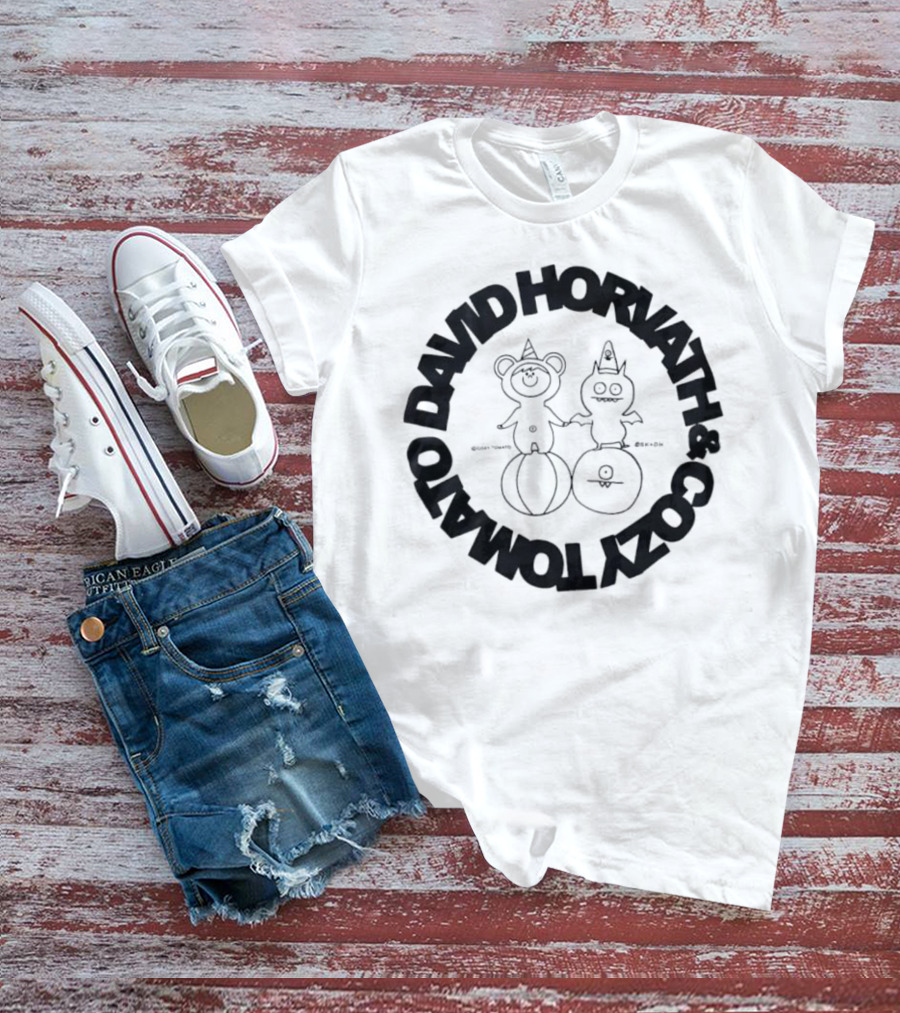 David Horvath Cozy Tomato Bear Tomato Character Design T-Shirt