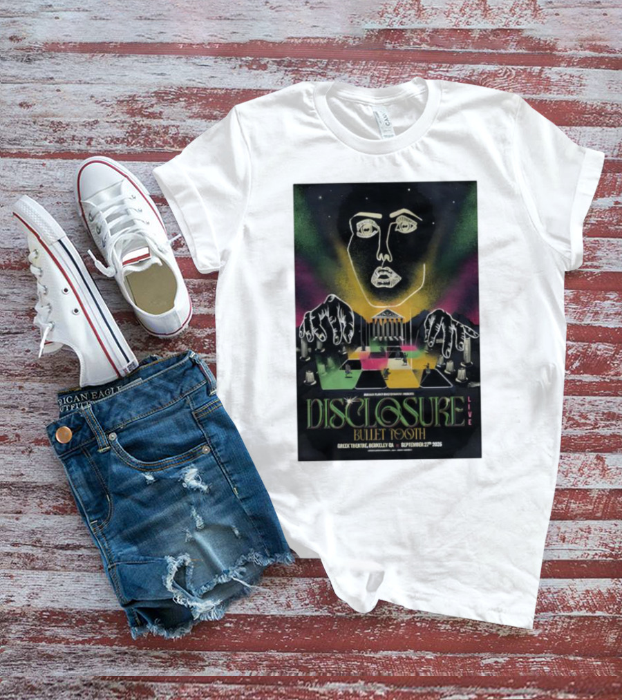 Disclosure Live Bullet Tooth September 27th 2025 Greek Theatre Berkeley CA T-Shirt