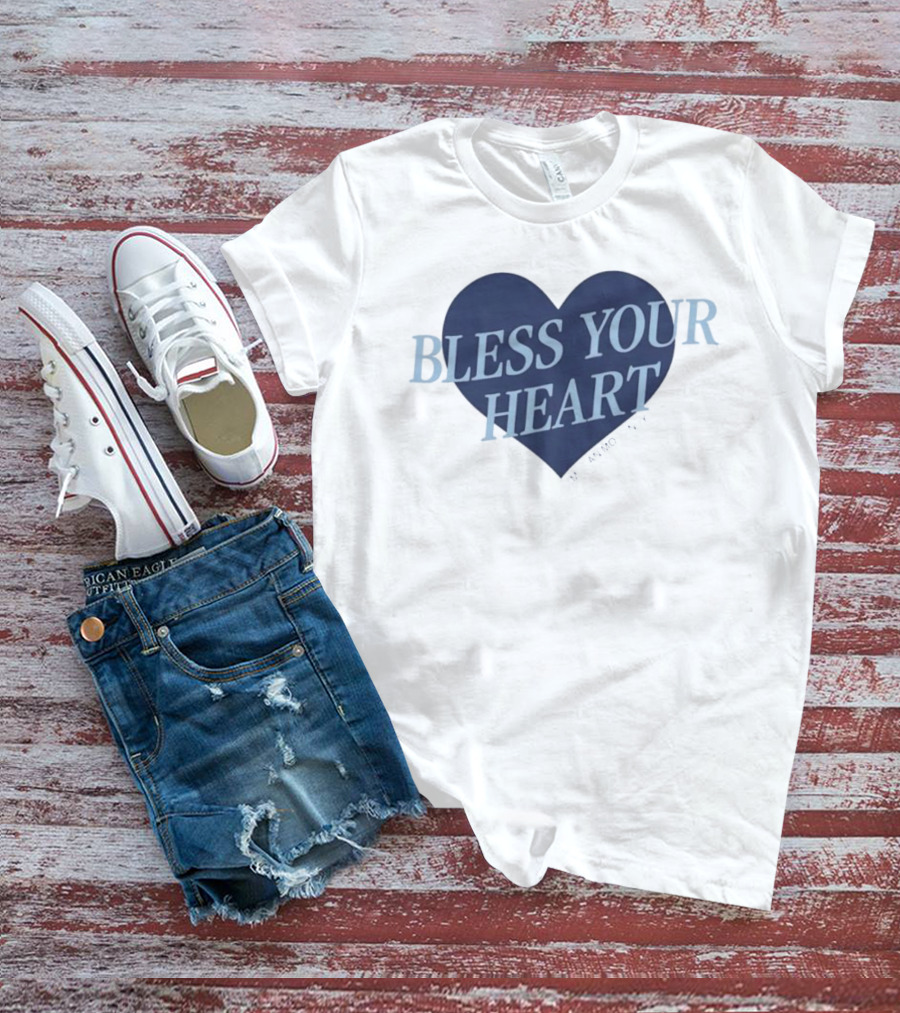 Bless Your Heart Megan Moroney Heart Design T-Shirt