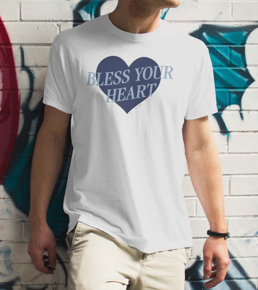 Bless Your Heart Megan Moroney Heart Design T-Shirt