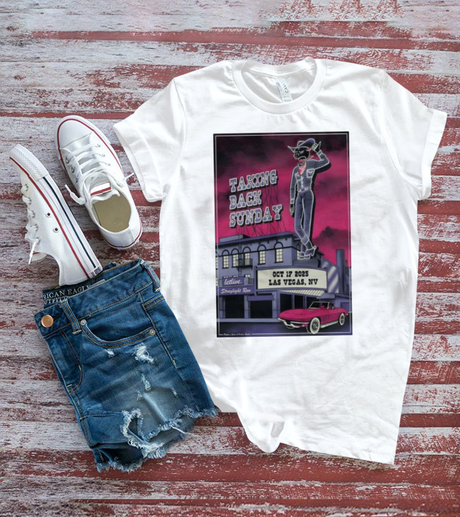 Taking Back Sunday October 17 2025 Las Vegas NV Letlive Straylight Run T-Shirt