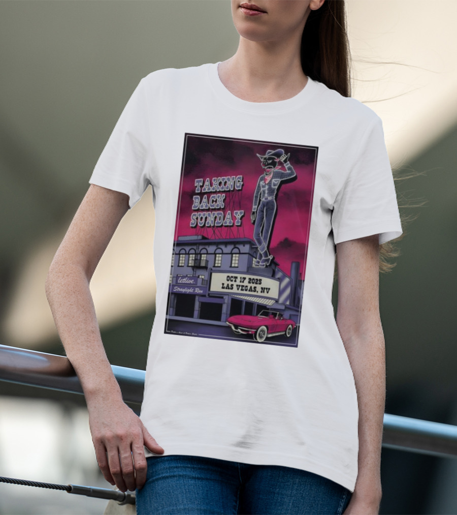 Taking Back Sunday October 17 2025 Las Vegas NV Letlive Straylight Run T-Shirt