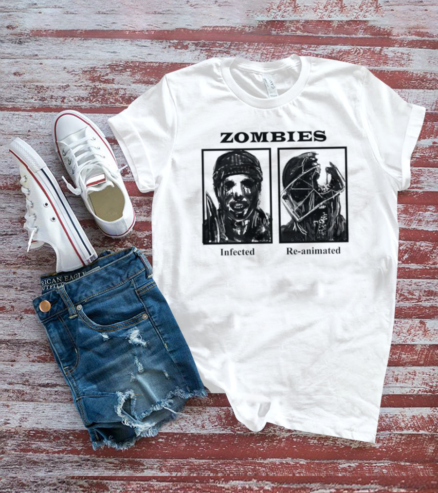 Zombies Infected Re-Animated Horror T-Shirt