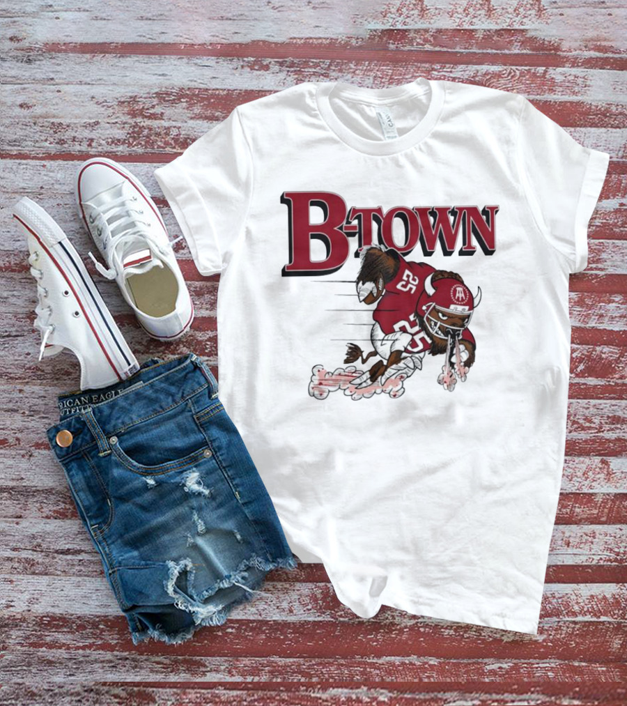 B-Town Bison Football Indiana Sooners 25 T-Shirt