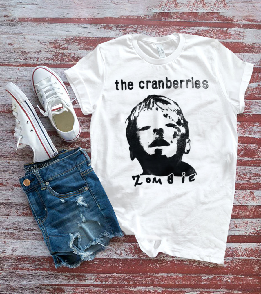 The Cranberries Zombie Kid Face Drawing T-Shirt