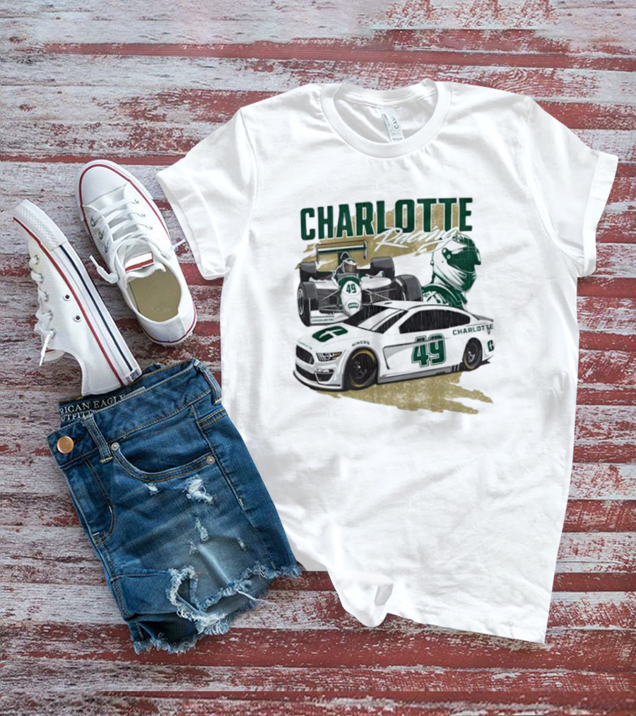 Charlotte Racing Car 49 UNC Niners Racing Team T-Shirt
