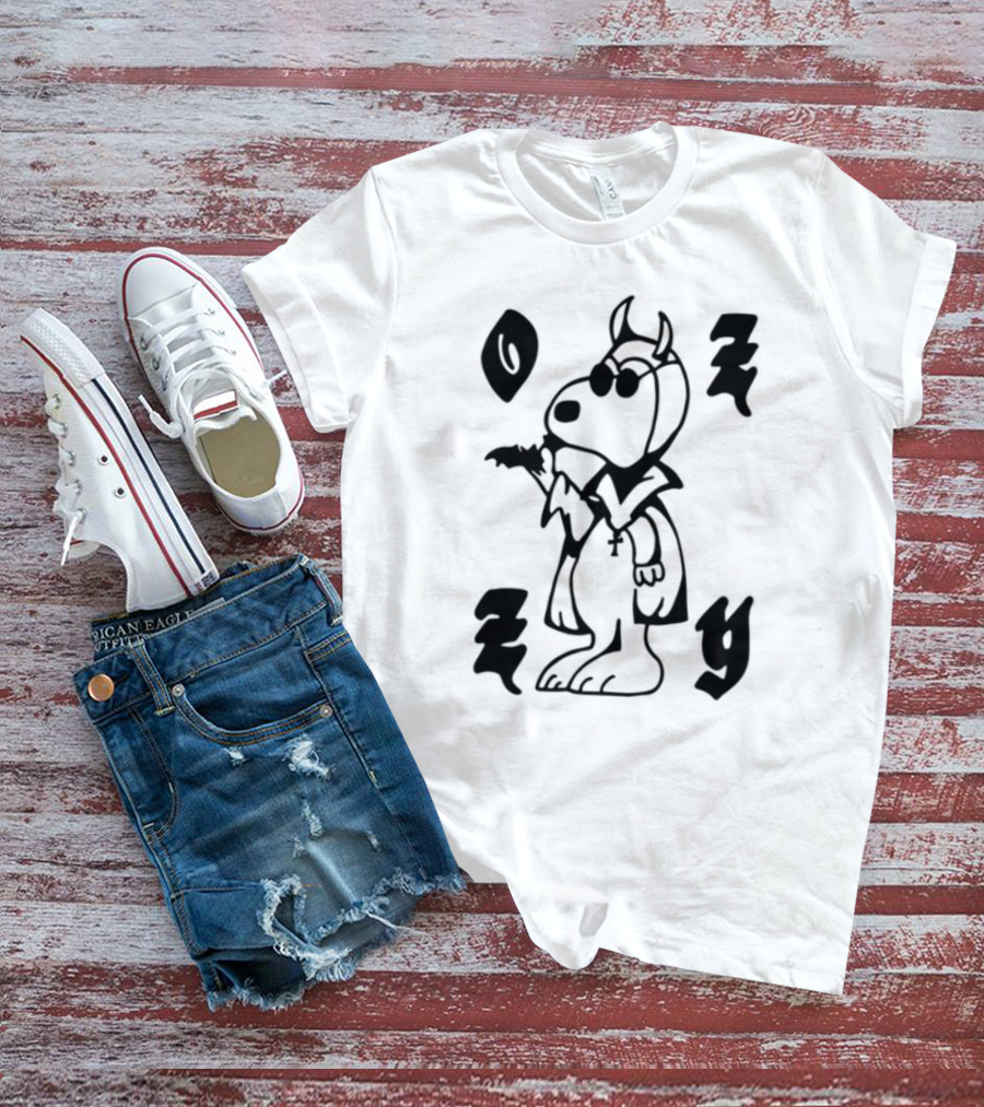 Chinacat Ozzy Featuring Skeleton And Roses T-Shirt