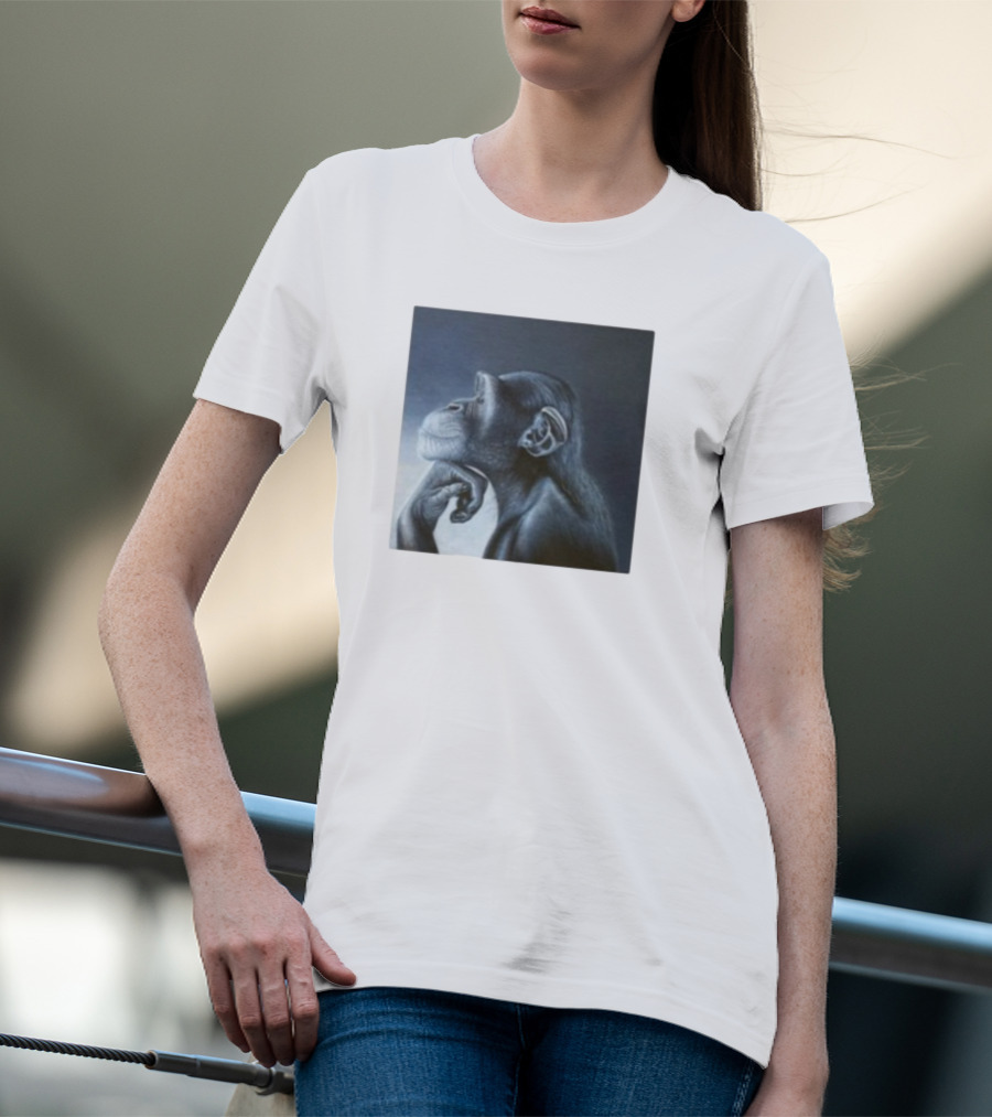 Monkey Rage Thoughtful Pose T-Shirt