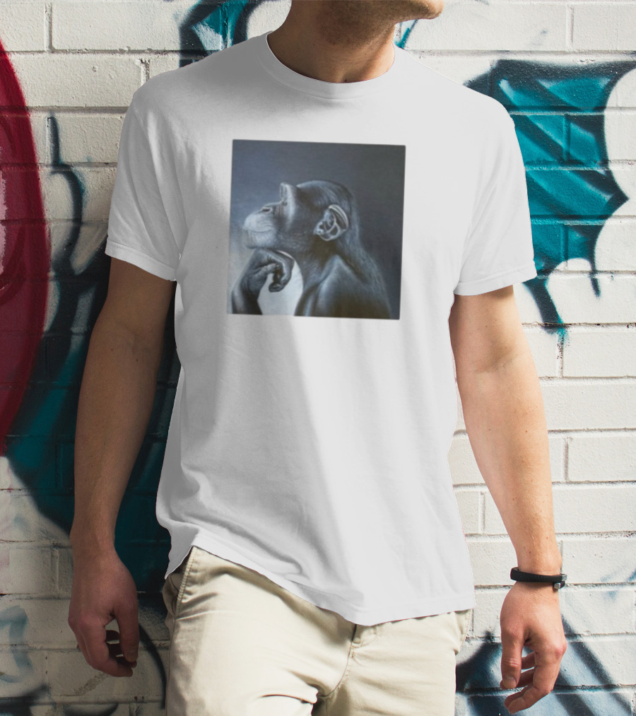 Monkey Rage Thoughtful Pose T-Shirt