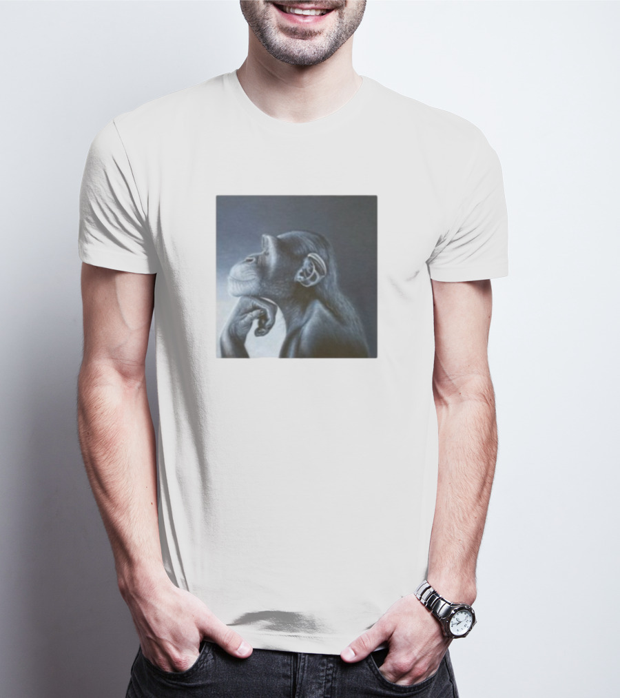 Monkey Rage Thoughtful Pose T-Shirt