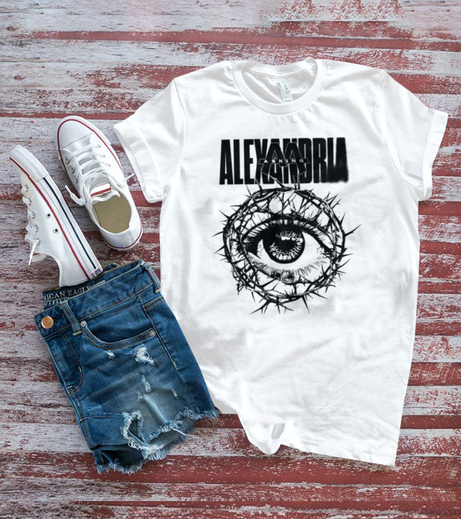 Asking Alexandria Stand Up And Scream Thorn Eye Design T-Shirt