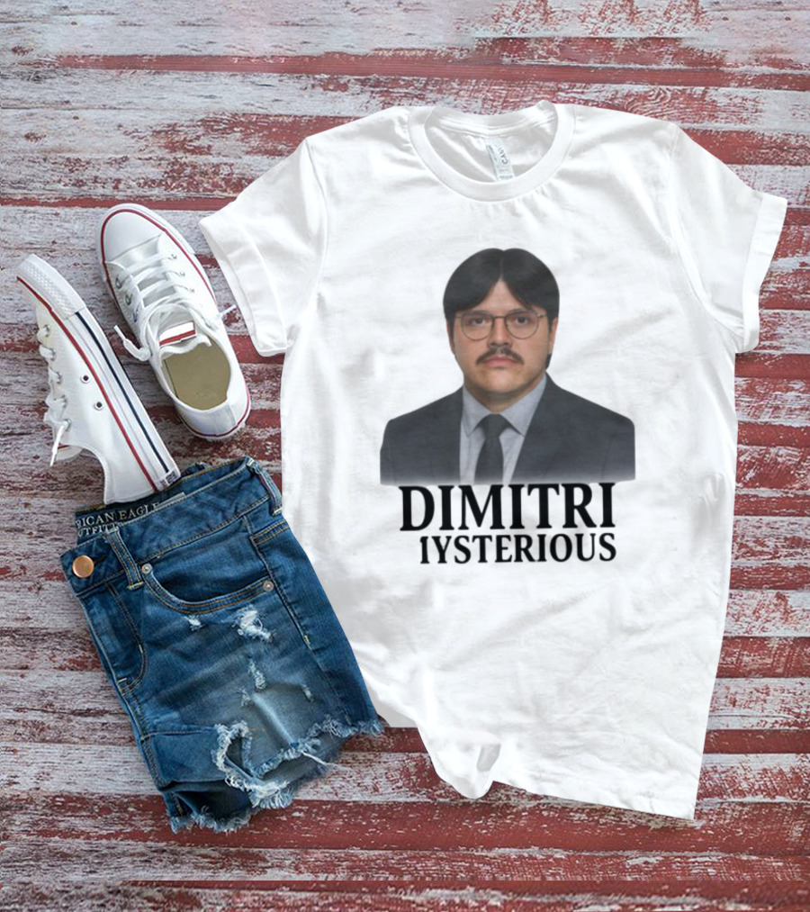Dimitri Mysterious Suit Glasses Mustache T-Shirt
