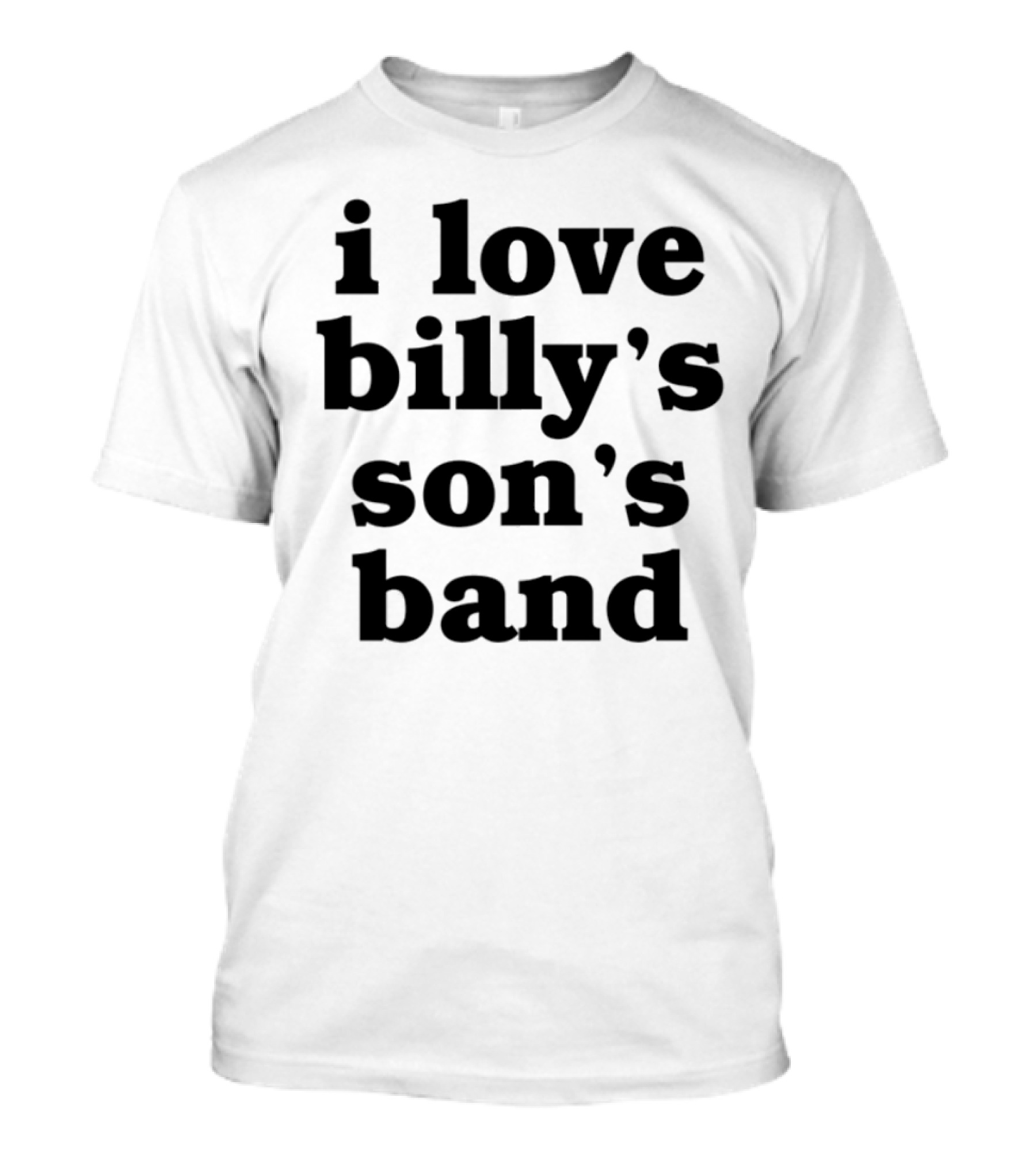 I Love Billy's Son's Band Retro Style Music Enthusiasts T-Shirt