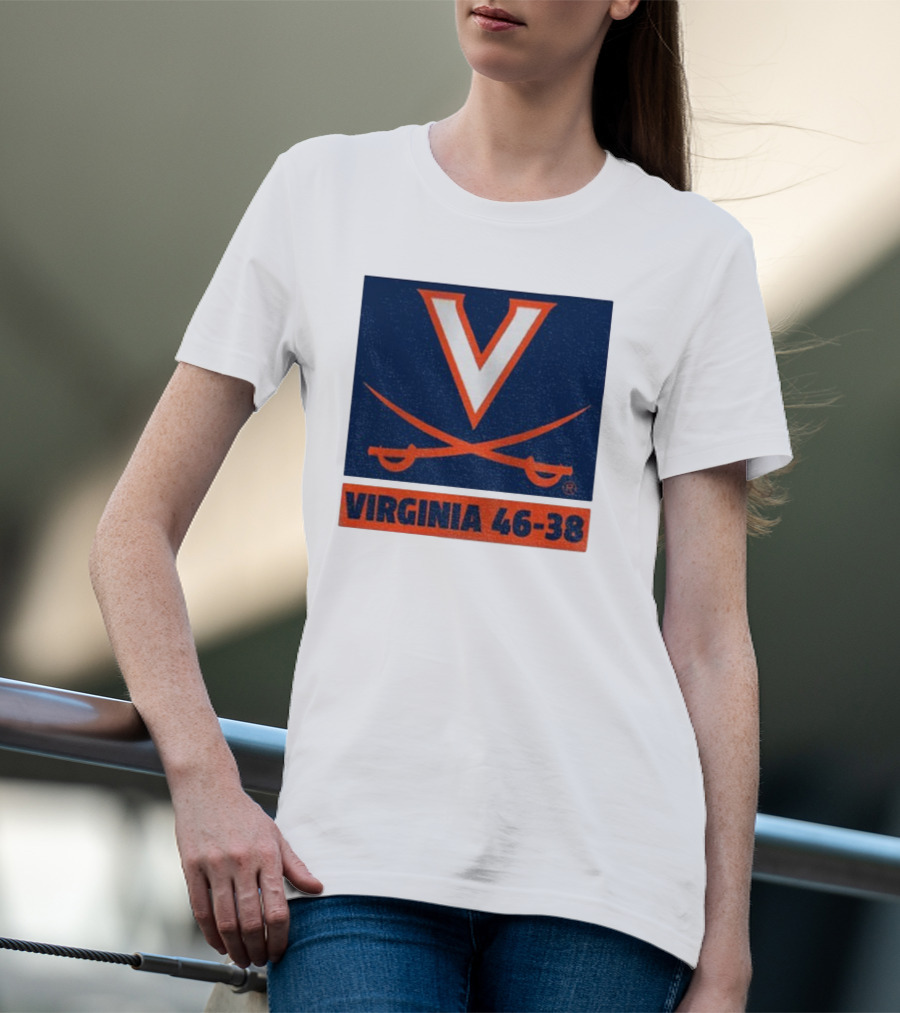 UVA Cavaliers Victory Hoos Did It Again Virginia 46-38 T-Shirt