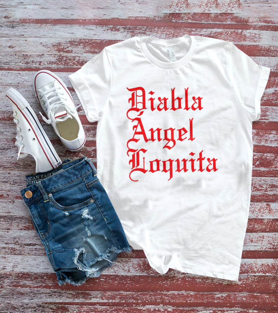 Bad Bunny Diabla Angel Loquita Valentine's Day T-Shirt
