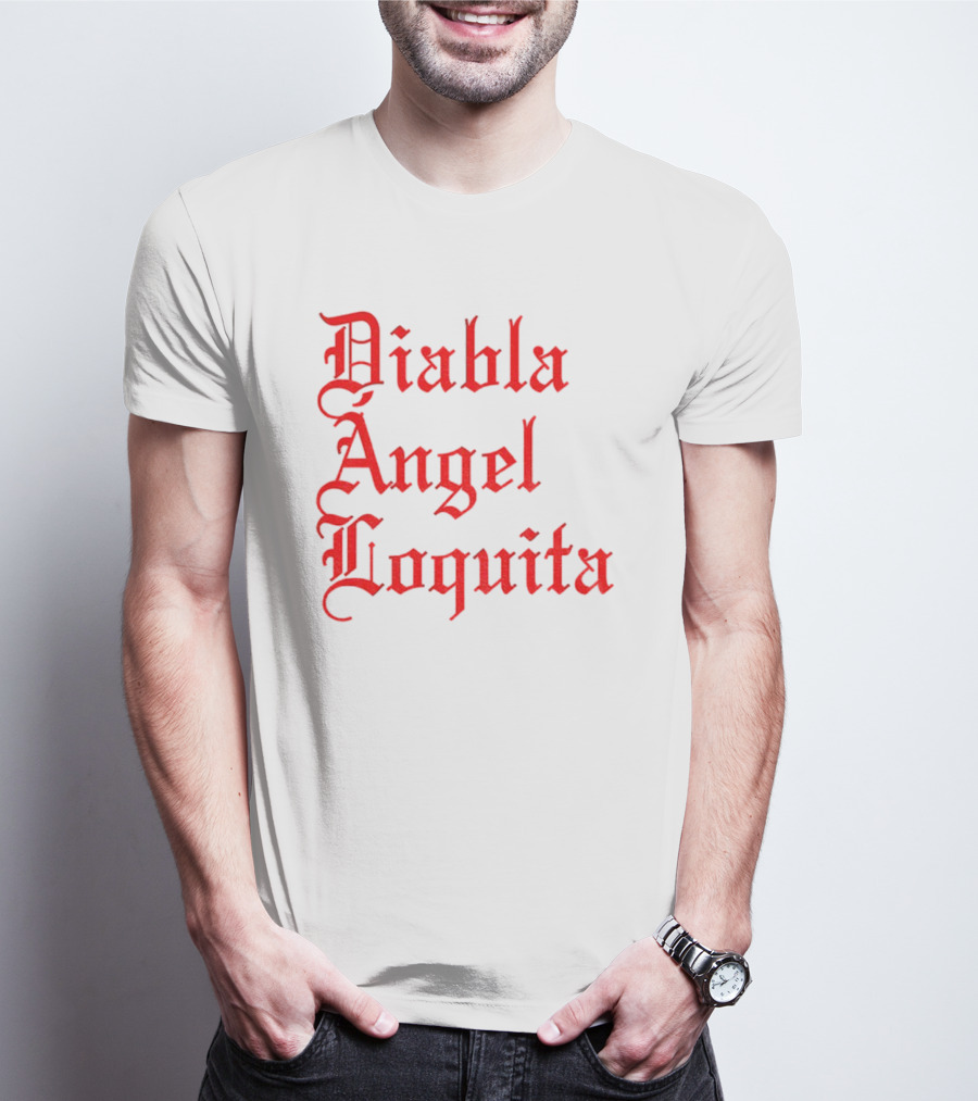 Bad Bunny Diabla Angel Loquita Valentine's Day T-Shirt
